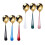 Ensemble de cuillères à soupe rondes de couleurs assorties (1 ensemble) 1