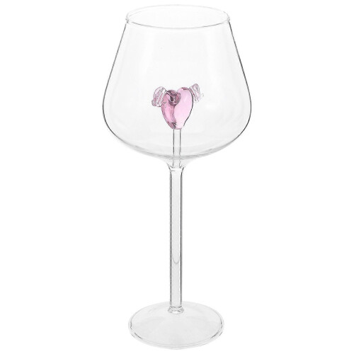 New Romantic Love Glass Cup for Drinking Portable Glass Goblet