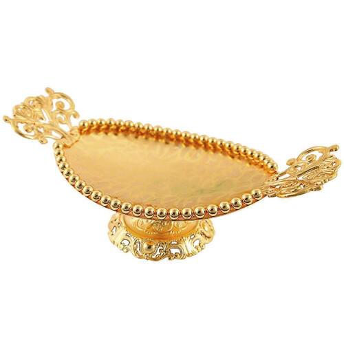 New Fruit Plate Metal Candy Holder with Alloy Material 2Pcs for Storage