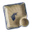 Square Shaped Ceramic Serving Dish Dim Sum Vinegar Holder Hand Painted Tray Multicolor song 1