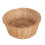 New 24Cm Round Buff Willow Tapered Wicker Tray 1