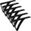 Picknick-Clips, Tischdeckenhalter aus schwarzem Edelstahl, 6er-Pack 1