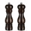 Salt Pepper Grinder Set,manual Pepper Mills Adjustable Refillable Spice Grinders brown 7 inch 1