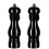Salt Pepper Grinder Set,manual Pepper Mills Adjustable Refillable Spice Grinders black 7 inch 1