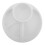 New Reusable 3 Compartment Divided Plates for Fat Reduction White Dinner Plates 1
