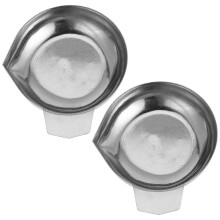 Lot de 2 plateaux de pesée en métal pour mini-balance électronique, idéal pour la maison.