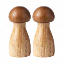 Moulin à sel et poivre en bois réglable (lot de 2)