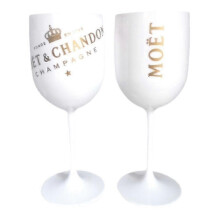 Nouveaux verres à vin rouge et verres à champagne Crown (lot de 2), en plastique de qualité supérieure pour les fêtes