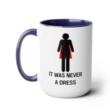 Premium Ceramic Coffee Cup 11/15oz Motivational Women Quote Design Fade Proof For Homes Or Gift Blue