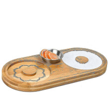 Nouveau set de sel Ă margarita, sel et sucre en bois pour le bord des cocktails