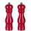 Salt Pepper Grinder Set,manual Pepper Mills Adjustable Refillable Spice Grinders red 5 inch 1