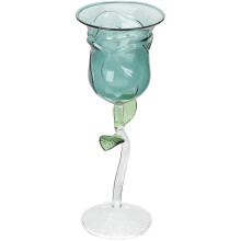 New Rose Flower Wine Goblet for Cocktail Parties Elegant Green