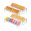 New 4 Pieces Clear Rectangular Cracker Holder Acrylic Serving Tray Food Display Stands For Party 1