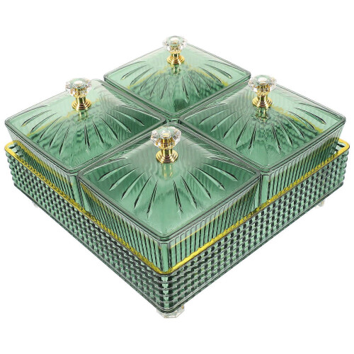New Fruit Plate Divided Serving Plates for Storage Use 1Set with Tray