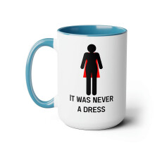 Dishwasher Safe Ceramic Mugs 11/15oz Women Empowerment Statement Colorfast Finish Office Light blue
