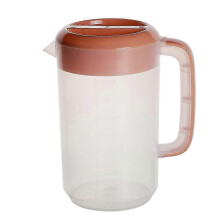 Nuova caraffa in vetro con coperchio e manico, grande capacità per bevande calde e fredde, facile da pulire.