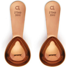 Apace Coffee Table Spoons - Stainless Steel Spoons Coffee, Tea More (Rose Gold, 2 Count),2024 Ping