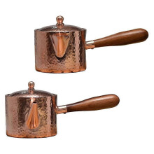 New 400Ml Thickened Copper Kettle/milk Jug Maker - With Filter, For Picnic, Camping & More B