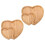 New Heart Shape Tray for Storage 2Pcs Fruit Tray Made from 1