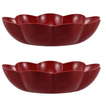 Plateau à bonbons rouge neuf pour usage domestique, idéal pour servir des amuse-gueules (lot de 2).