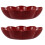 New Home Use Candy Tray Serving Platter for Appetizers 2Pcs Red 1
