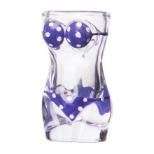 New Pirate Flag Bikini Bust 3D Shot Glass For Party Beer Wine Glass 50ML Purple 30ml