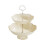 Double Layer Fruit Rack Food Tray Fruit Tray Plastic Material for Homes Offices and Restaurant White 1