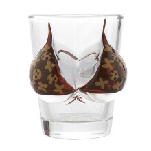 Nouveau verre à shot 3D en forme de buste de bikini et drapeau pirate, 50 ml, idéal pour les fêtes, la bière, le vin ou le café.