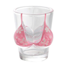 Nouveau verre à shot 3D rose en forme de buste de pirate en bikini, idéal pour les fêtes, la bière ou le vin (50 ml).