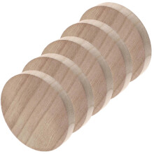 Nuevas 5 piezas de rodajas de madera redondas para exhibición, rodajas de madera redondas sin acabado para manualidades.