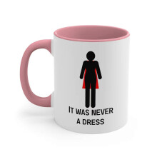 Lichtechte Keramik-Kaffeebecher (325/440 ml) mit inspirierendem Zitat für Frauen – ideal für Büro oder Reisen – Pink