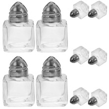 Lot de 10 mini salières et poivrières cubiques pour terrarium, bouteilles de barbecue