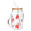 New Glass Water Cup for Drinks 1Set Portable Straw Cup Large Capacity Beverage 1