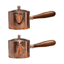 New 400Ml Thickened Copper Kettle/milk Jug Maker - With Filter, For Picnic, Camping & More A