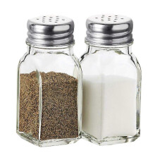 New Salt And Pepper Shakers Glass Set (clear)-Good