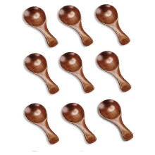 New 9 PCS Small Wooden Spoons, 3.2 Inch Small Wooden Spoons compatible with Jars