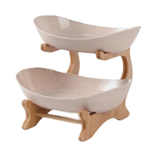 Fruit Tray Racks Table Plates Dinnerware Kitchen Fruit Bowl Candy Cake Trays Tableware Dishes B Pink