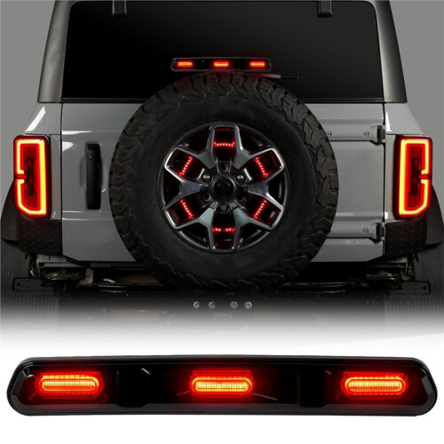 3rd Third Brake Light for  Bronco 2021-2023 High Mount Stop Light Brake Lamp Replacement Accessories 1