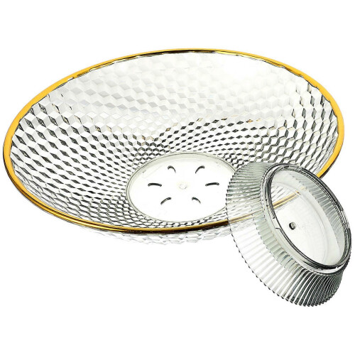 New Green Fruit Plate Fruit Tray for Storage with Draining Hole Function 2