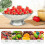 New Green Fruit Plate Fruit Tray for Storage with Draining Hole Function 5