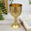 Brasses High Stem Goblet Chalice Symbols Special Event Display Multicolor five star pattern 4