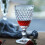 4pcs Colored Glass Goblets Weddings Parties Embossed Pattern Glasswares Beverage Drinking Cup E 4