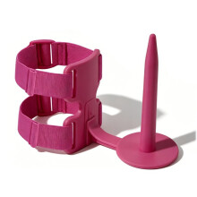 Portable Yarn Holder - for Crocheting Double Strap 360 Degree Wearable Yarn Spool Stand for  Studio, Beginners