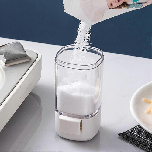 Press-Type Quantitative Salt and Pepper Shaker with 2g Powder Control, for Home Cooking and Picnics 2