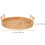 New Wicker Tray Round Serving Tray for Storage Use with Handles 2