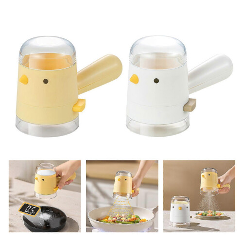 Delicate Quantitative Spices Shaker Clumping Proof Technology Salt Bottle Salt Pepper Kitchen Yellow 1