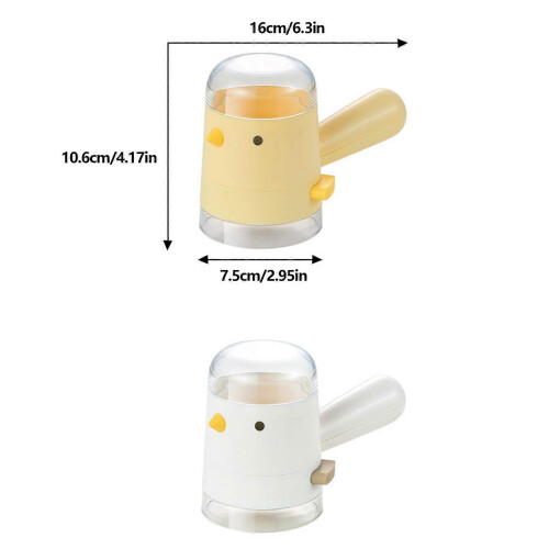 Delicate Quantitative Spices Shaker Clumping Proof Technology Salt Bottle Salt Pepper Kitchen Yellow 2
