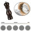 Salt Pepper Grinder Set,manual Pepper Mills Adjustable Refillable Spice Grinders brown 7 inch 3