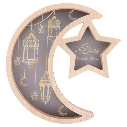 Moon Star Serving Trays Density Board Classic Eid Assorted Color 30.00X28.30X2.00CM Food 1Pack 2