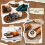 New 10 Pcs Large Rustic Vintage Trays for Party Table Decor 3